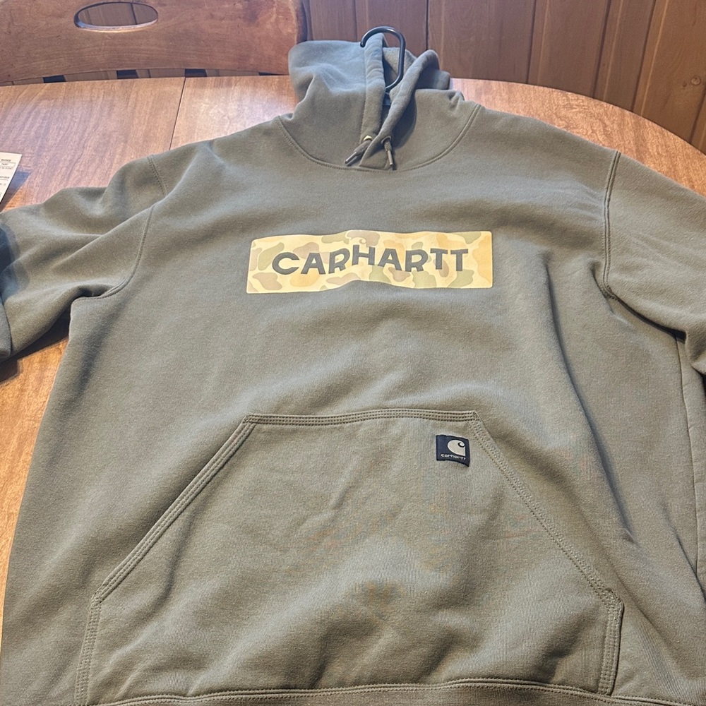 Carhartt Men's Olive Green Hoodie